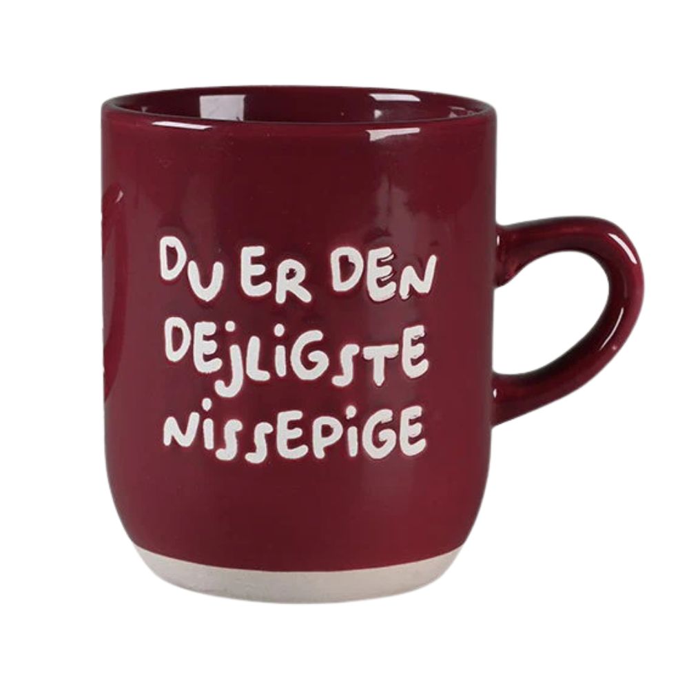 Det gamla apoteket - Mugg 30 cl. röd - Du är den finaste älvflickan