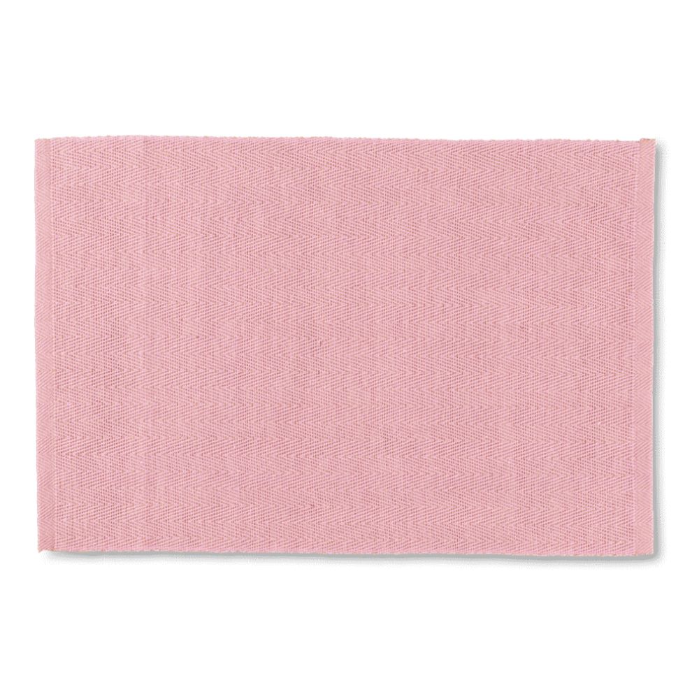 Lyngby porslin - Fiskbensmönstrad bordstablett 43x30 cm rosa