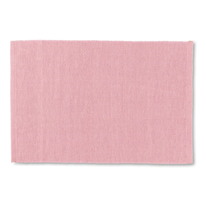 Lyngby porslin - Fiskbensmönstrad bordstablett 43x30 cm rosa