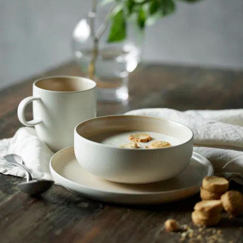 Studio Round - Mugg North 33 cl Matt vit/Matt sand