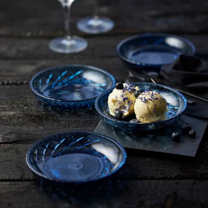 Lyngby Glas - Sorrento Skål Dia 16 cm 4 st. Blå