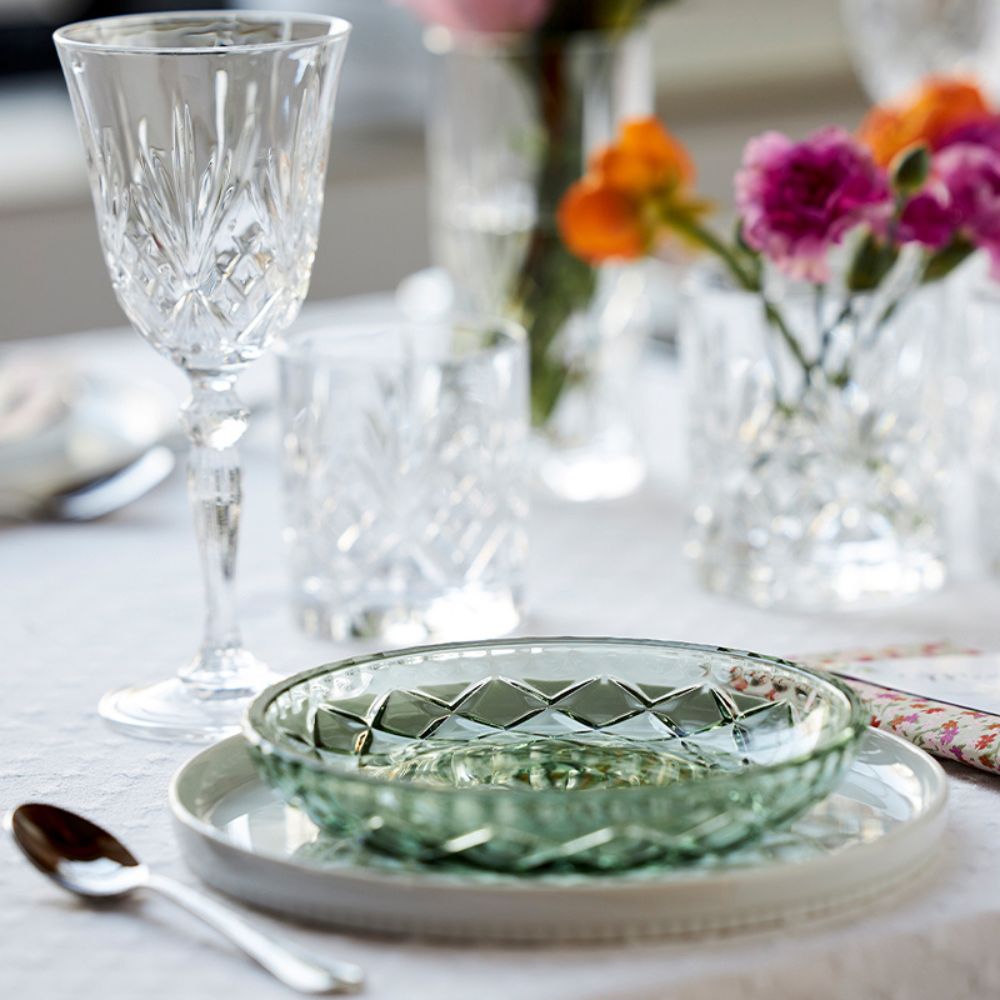 Lyngby - Glas Sorrento Skål Dia 16 cm 4 st. Grön