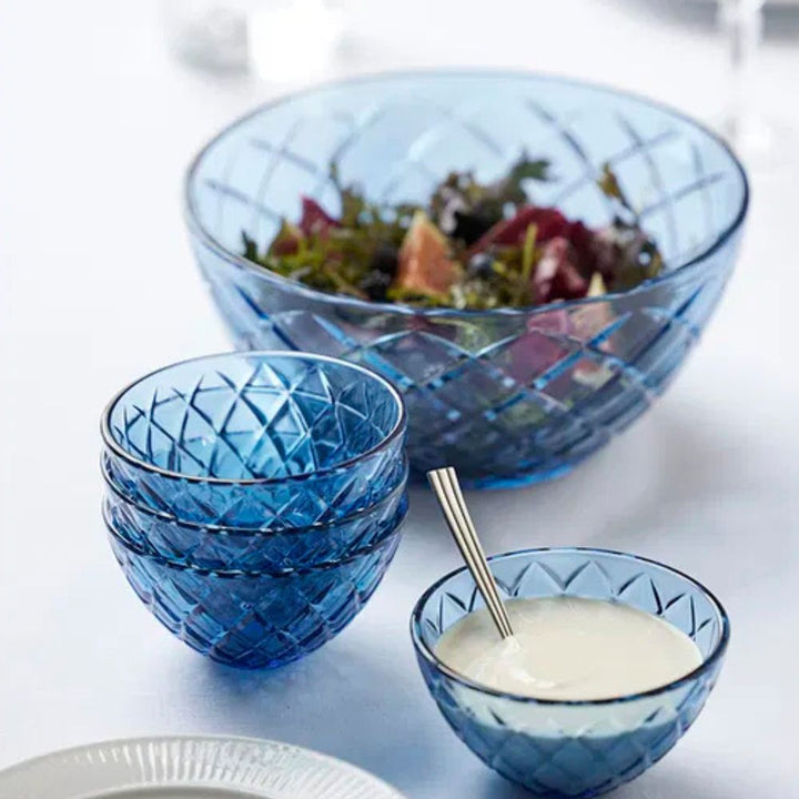 Lyngby - Glass Sorrento Skål Dia 12 cm 4 st. Blå