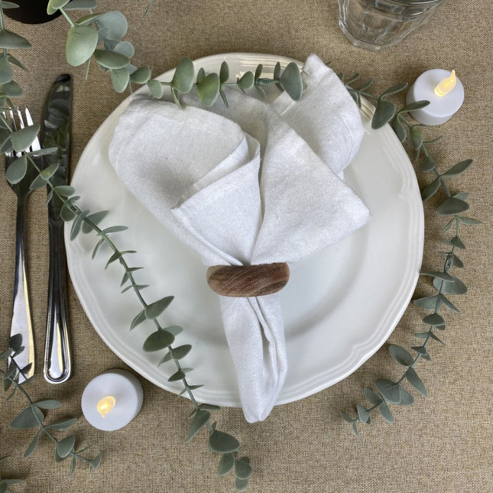 Servetter 4 st. - 35x35 cm 160 gram/m2 vita