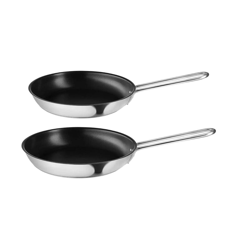 Eva Trio - Non-Stick Stekpanna Rostfritt Stål - 20 + 24 cm