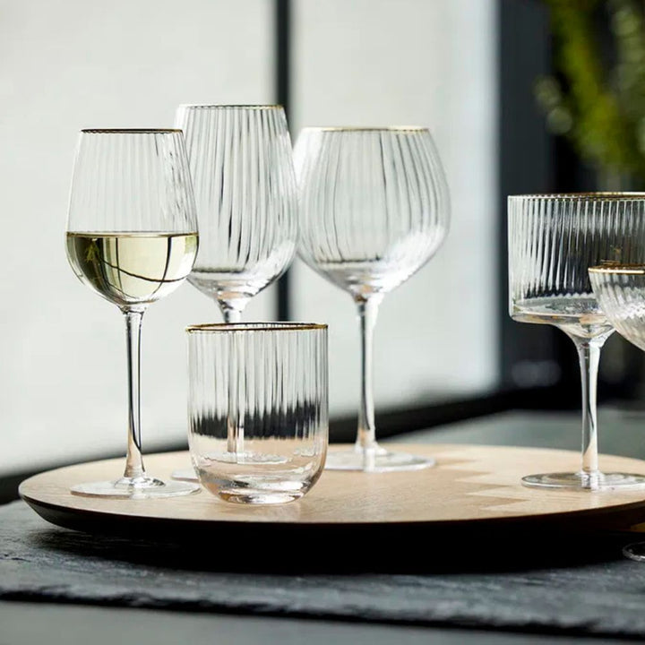 Lyngby glas - Palermo Gin &amp; tonic glas Guld 65 cl 4 st