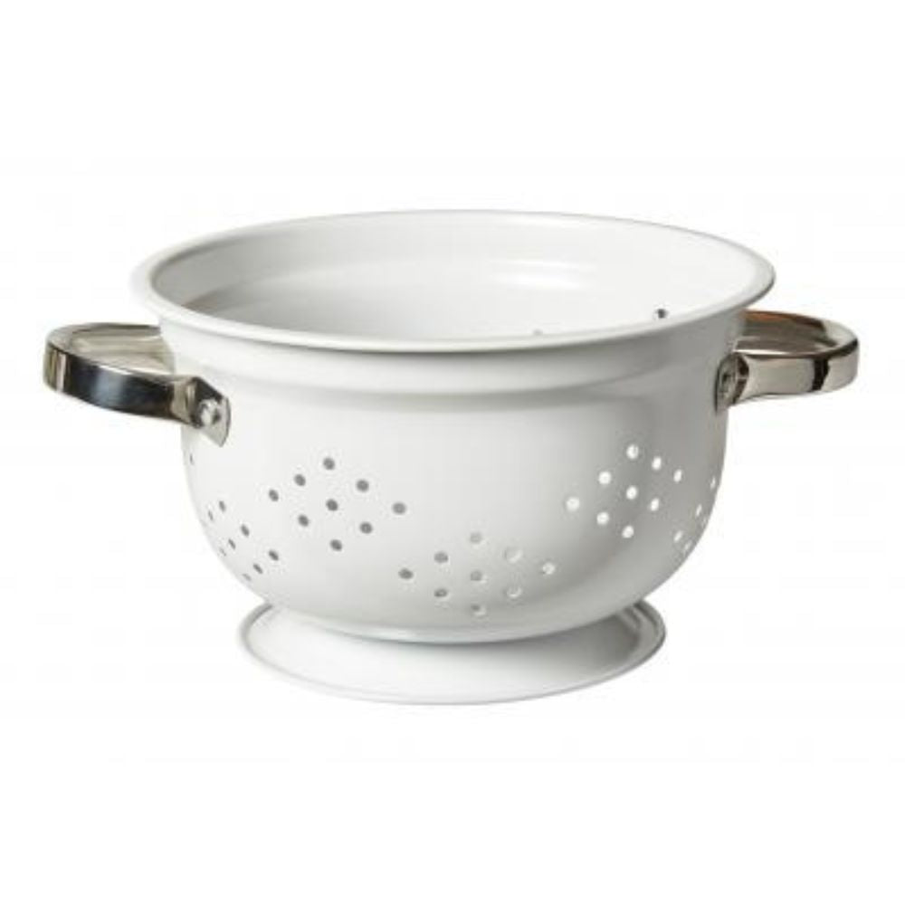 Durkslag Ø21 cm i vitt