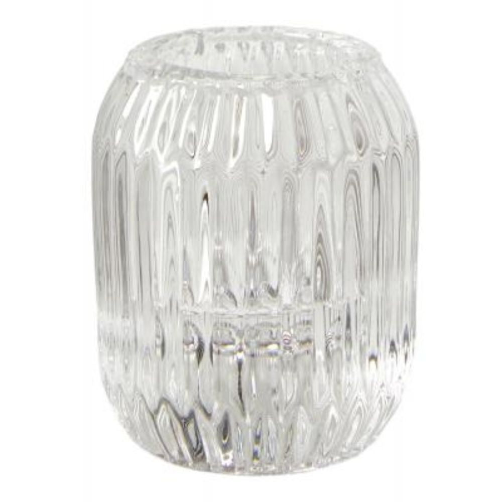 Ljusstake i glas Ø5x6,1 cm