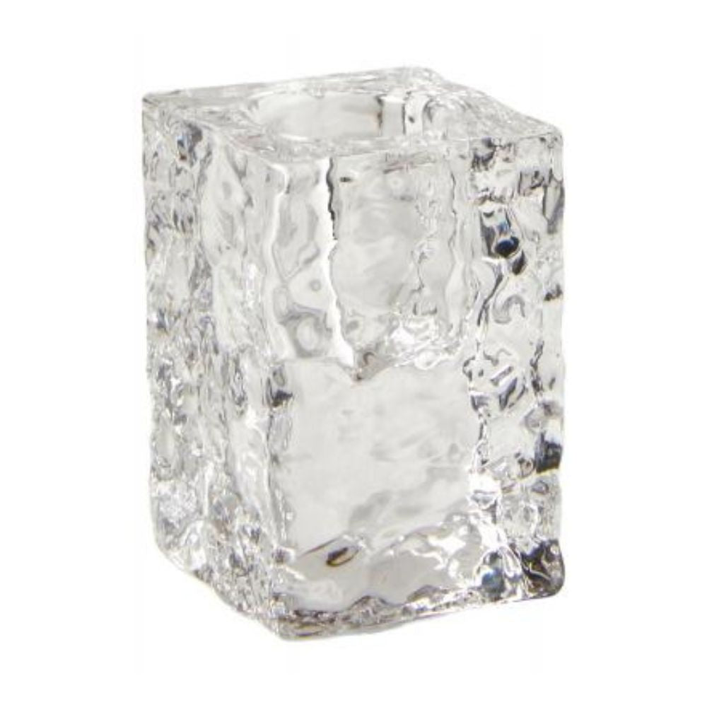 Ljusstake i glas 4x4x5,9 cm