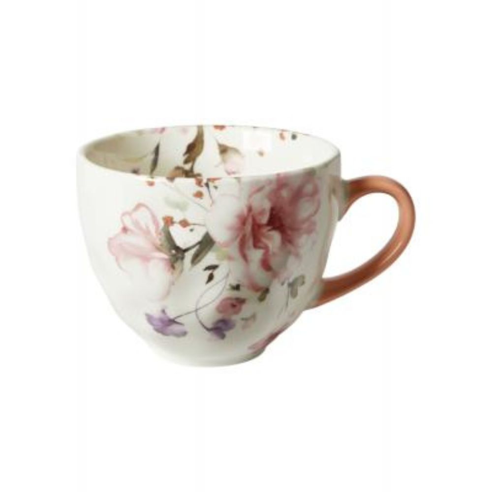 Mugg Flora 48 cl. benporslin rosa