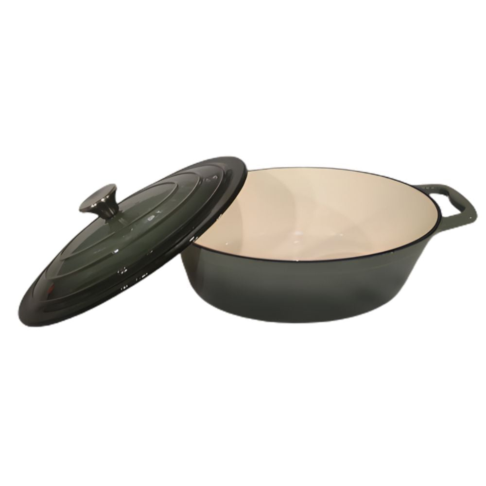 Alpina - Kruka 33 cm gjutjärn grön