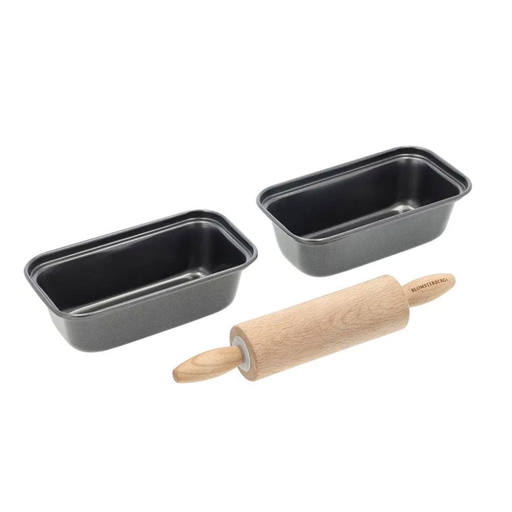 Blomsterbergs - Minibrödformset med kavel - 3 delar