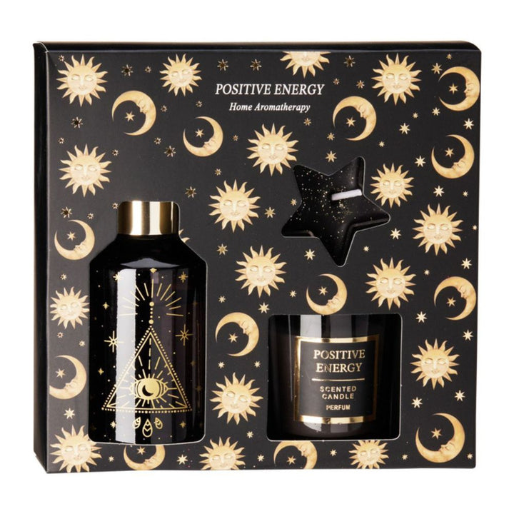 Presentset med rökelsepinnar och doftljus - blandade designer