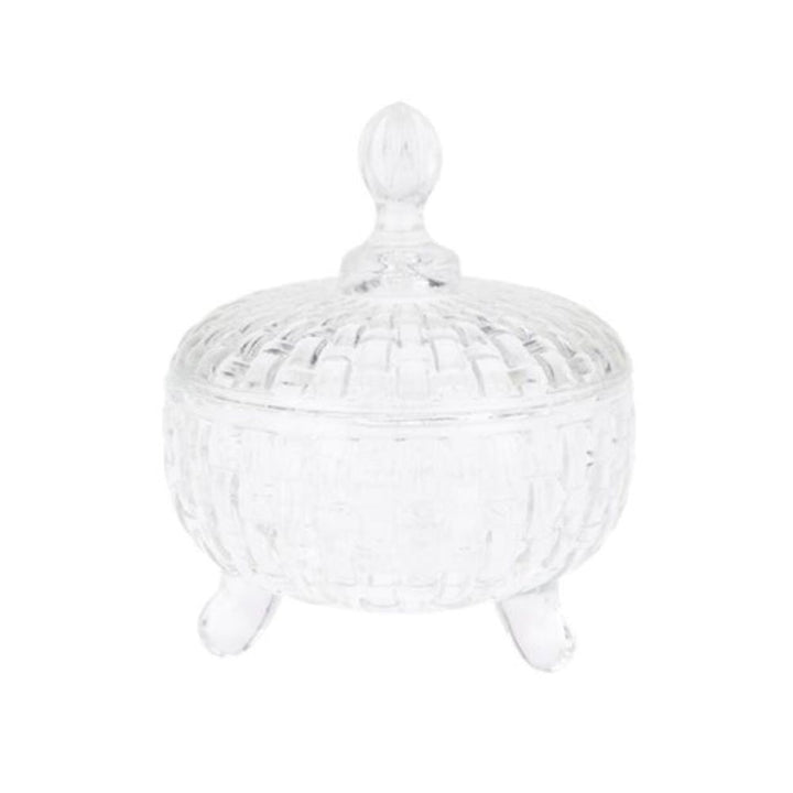 Glasburk med lock 1 st. - 200 ml - blandat mönster