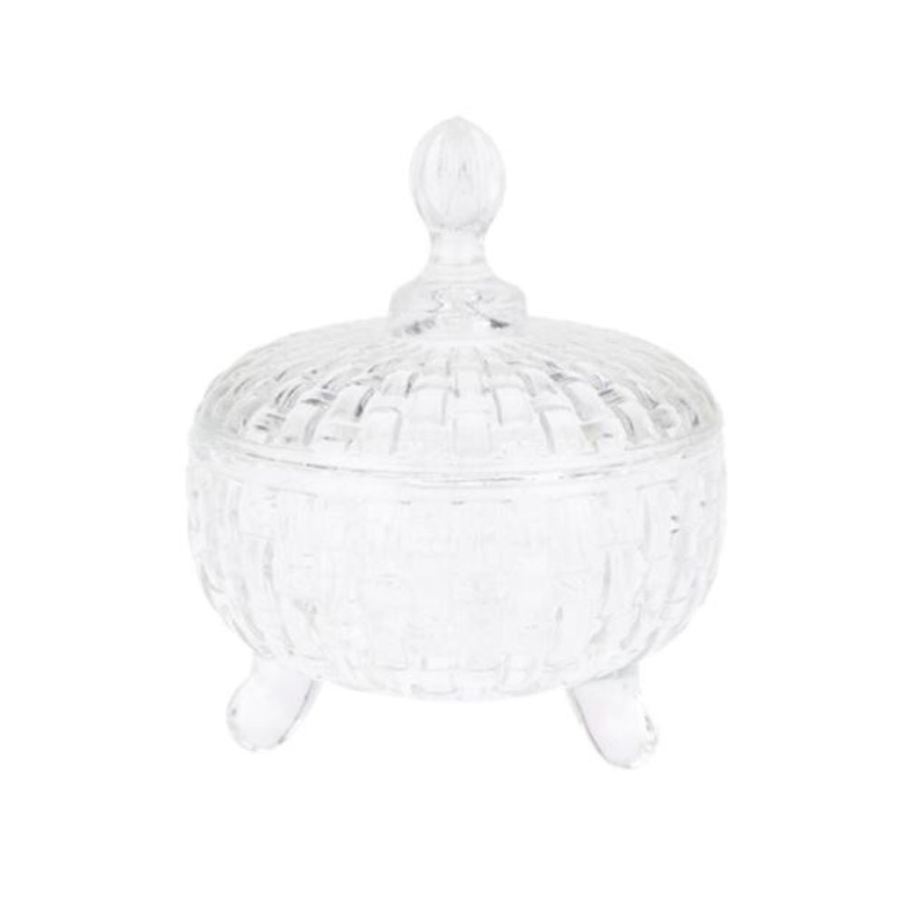 Glasburk med lock 1 st. - 200 ml - blandat mönster