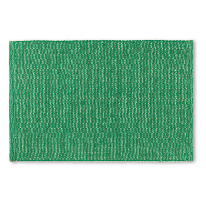 Lyngby porslin - Fiskbensmönstrad bordstablett 43x30 cm grön