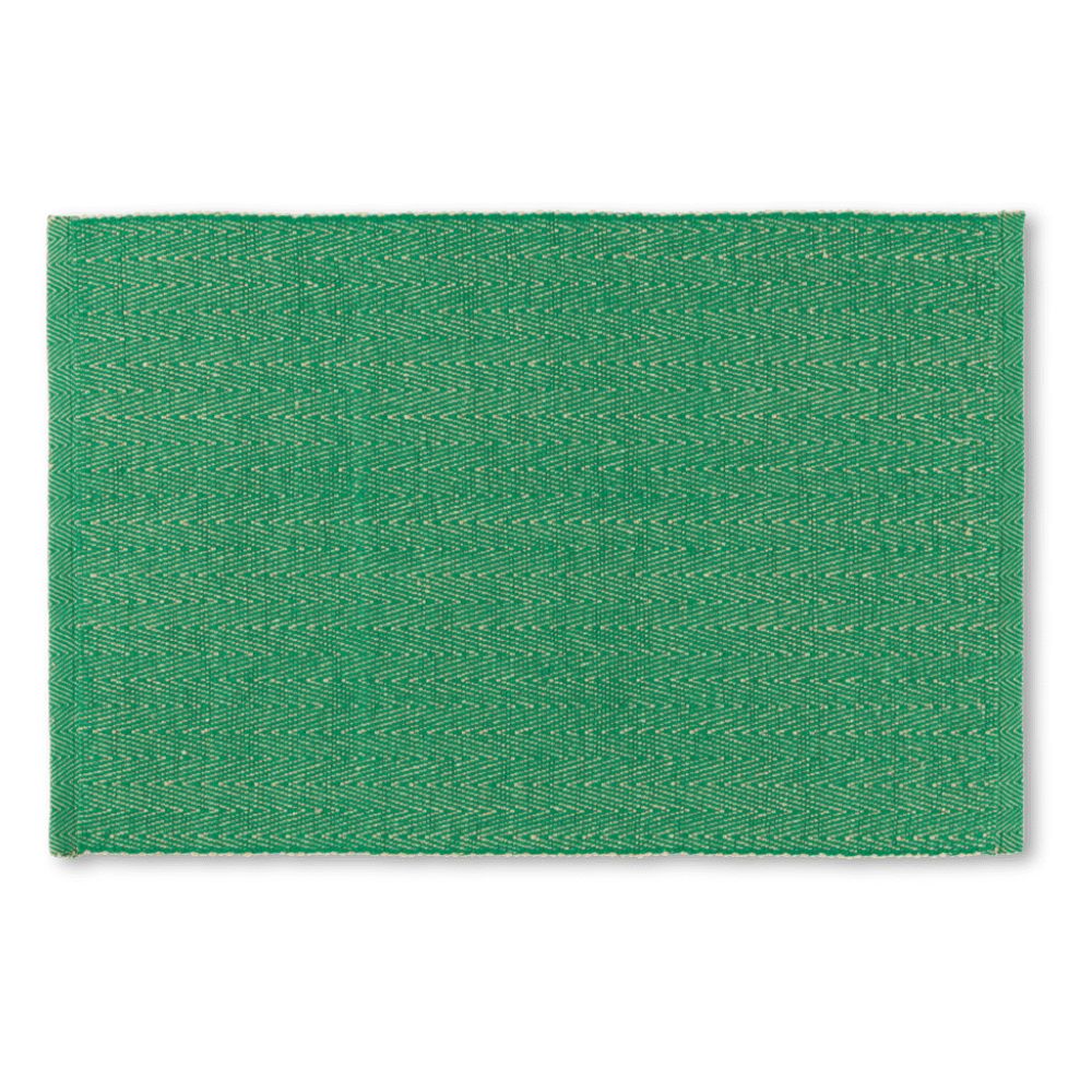 Lyngby porslin - Fiskbensmönstrad bordstablett 43x30 cm grön