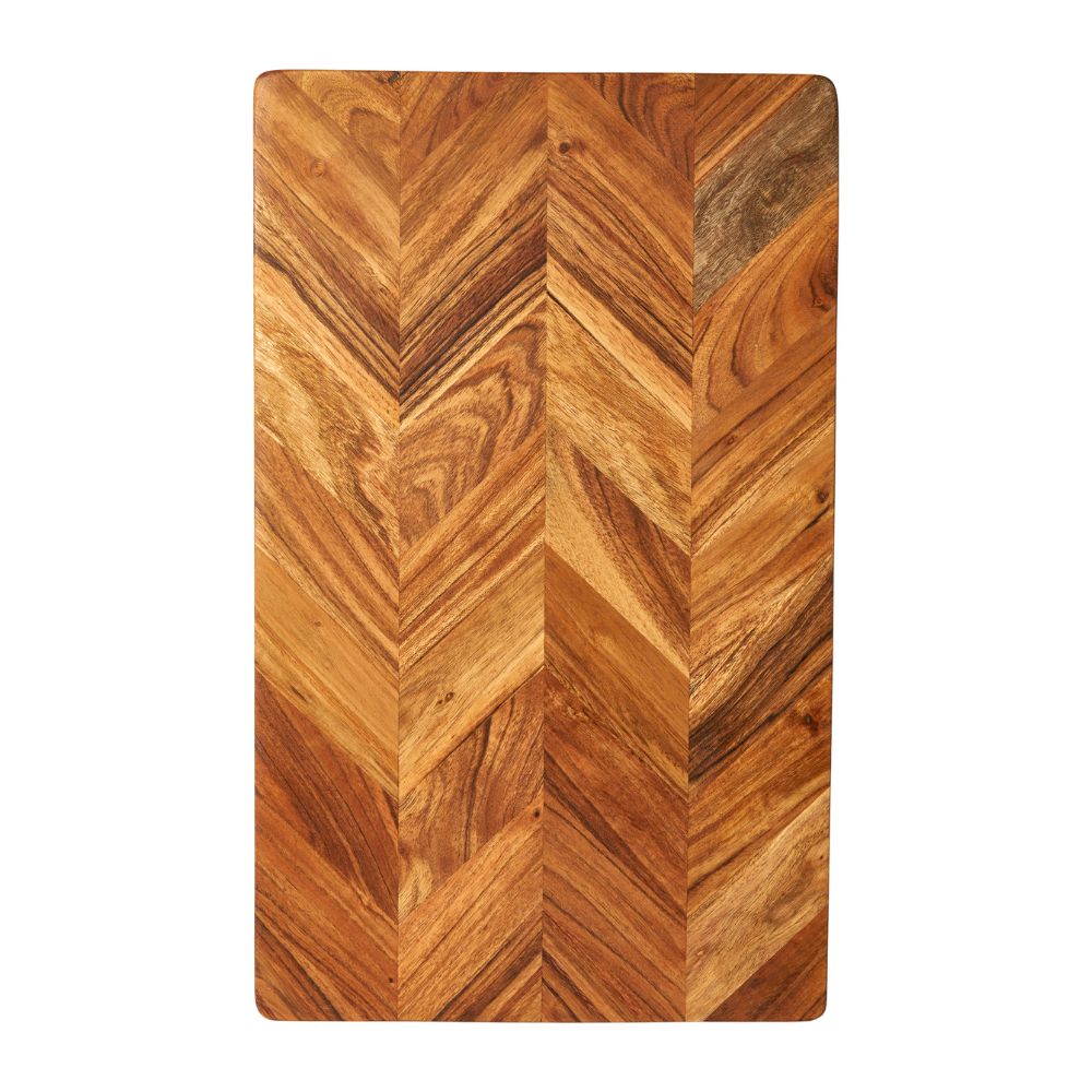 Skärbräda fiskbensfärgad 50x30x1,5 cm oljad akaciaträ