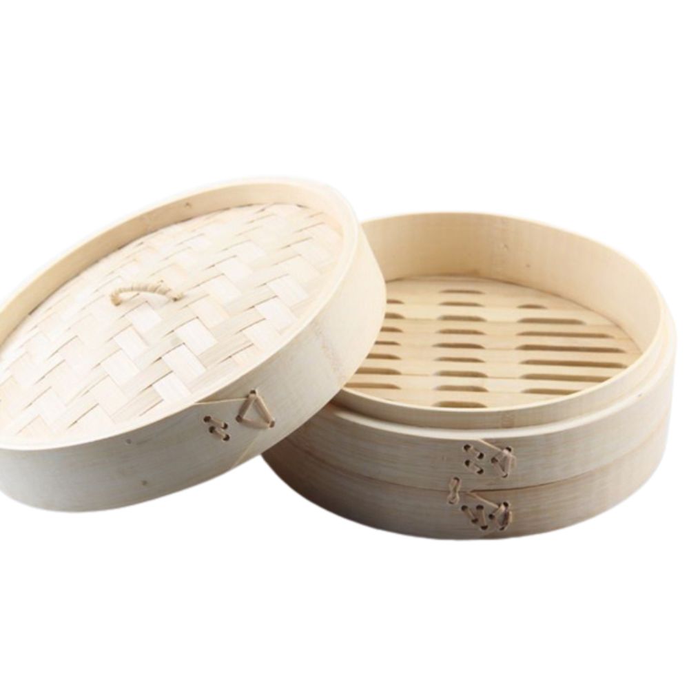 Daily - Bambuångkokare Ø24 cm lock + 2 lager