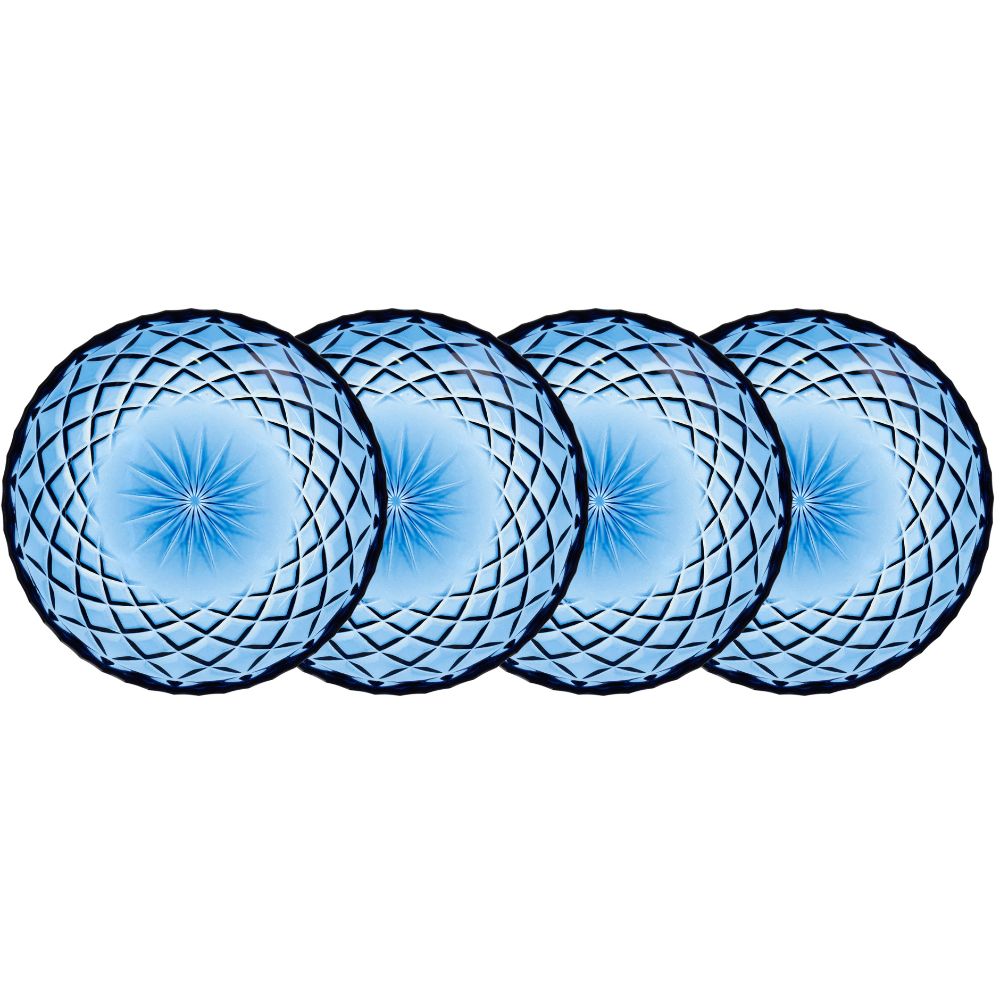 Lyngby Glas - Sorrento Skål Dia 16 cm 4 st. Blå