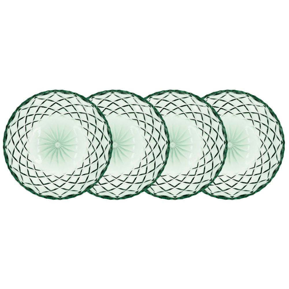 Lyngby - Glas Sorrento Skål Dia 16 cm 4 st. Grön