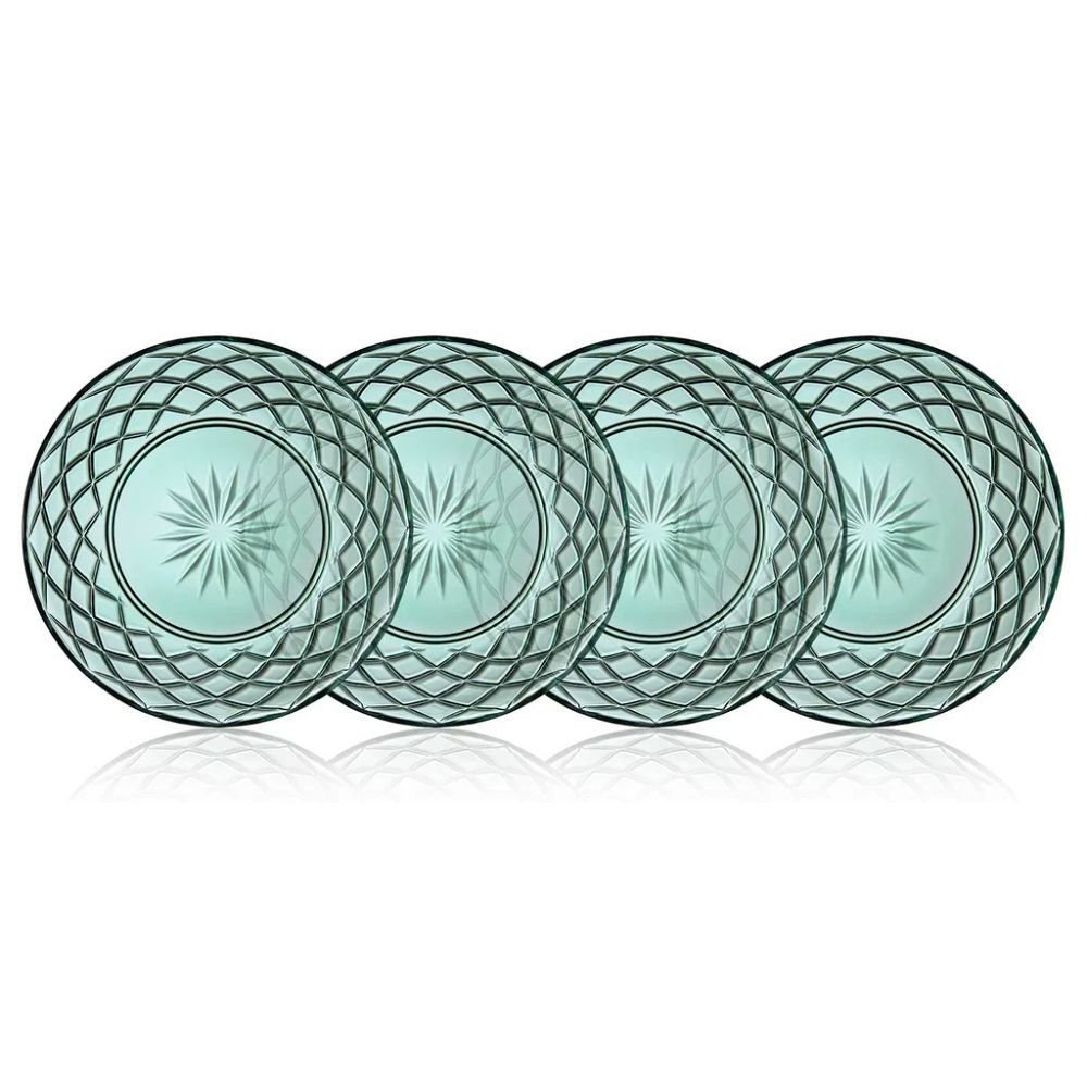Lyngby Glas - Sorrento Glastallrik Dia 21 cm 4 st. Grön