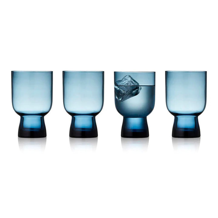 Lyngby Glas - Sorrento Vattenglas 30 cl 4 st. Blå