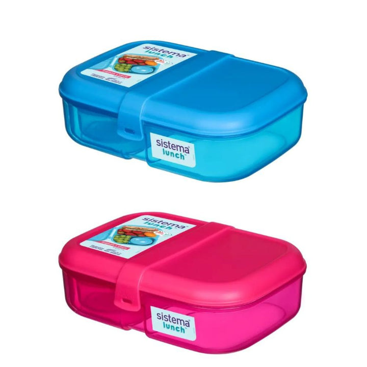 Sistema - Matlåda Ribbon To Go 1,1 L - blandade färger (blå eller rosa)