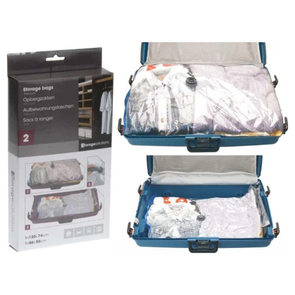 Vakuumpåsar för förvaring - 2 st