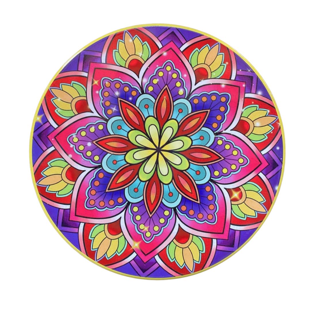 Keramisk underlägg med korkbas Ø 25 cm - rövmotiv