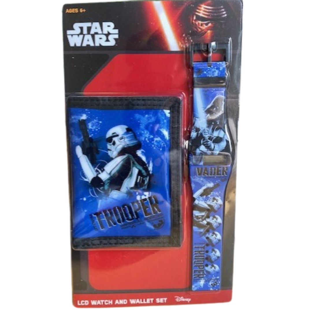 Disney - Star Wars LCD-klocka och plånbok