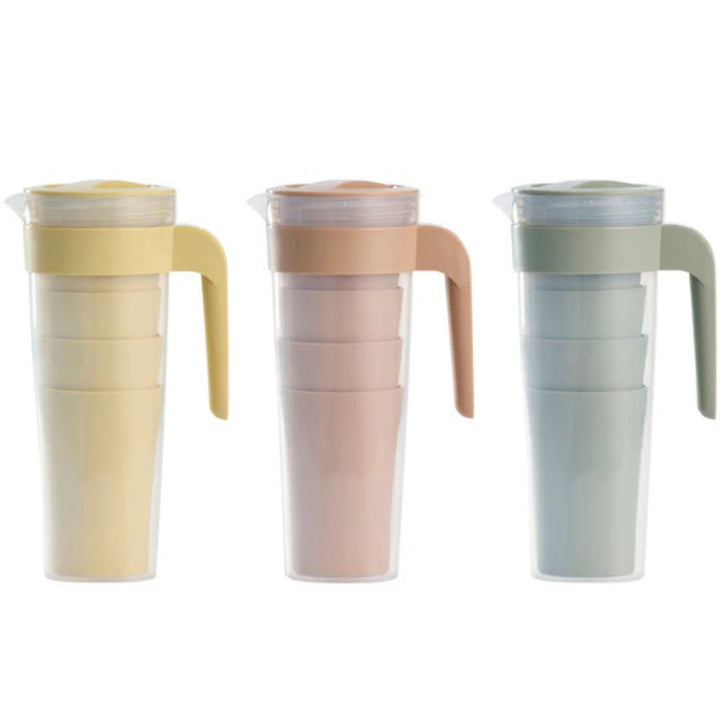 Day - Kanna 1,25 L med 4 glas 40 cl. blandade färger