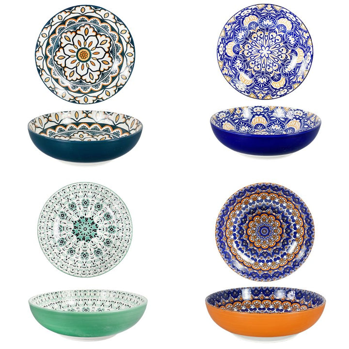 Keramisk skål 1 st. Ø23 cm med mönster