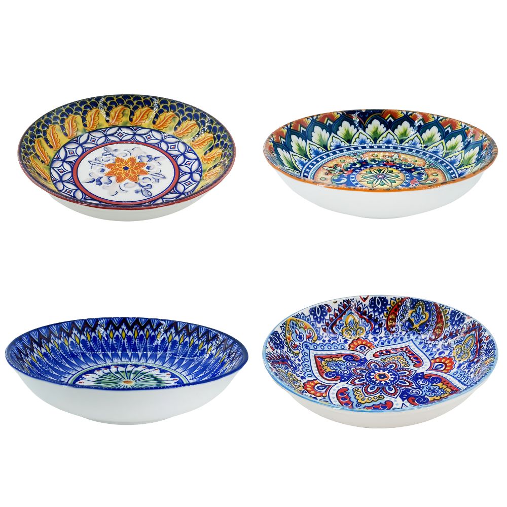 Keramisk skål Ø 14 cm med mönster