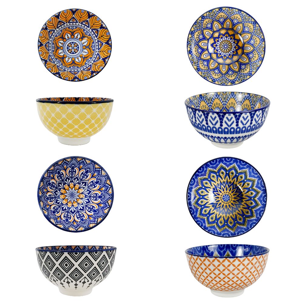 Keramisk skål Ø 9,3 cm med mönster