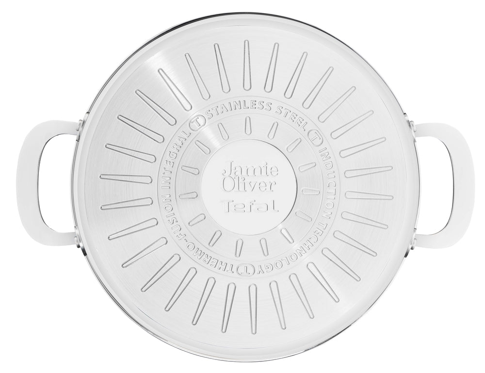 Tefal - Jamie Oliver Essential SS sautépanna 25 cm 3,2 L med lock