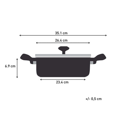 Tefal - Jamie Oliver Essential SS sautépanna 25 cm 3,2 L med lock