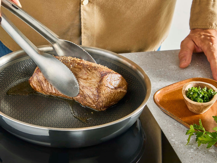 Tefal Emotion Plus Power - Stekpanna 24 cm - SS Tri-Ply mesh PFTE
