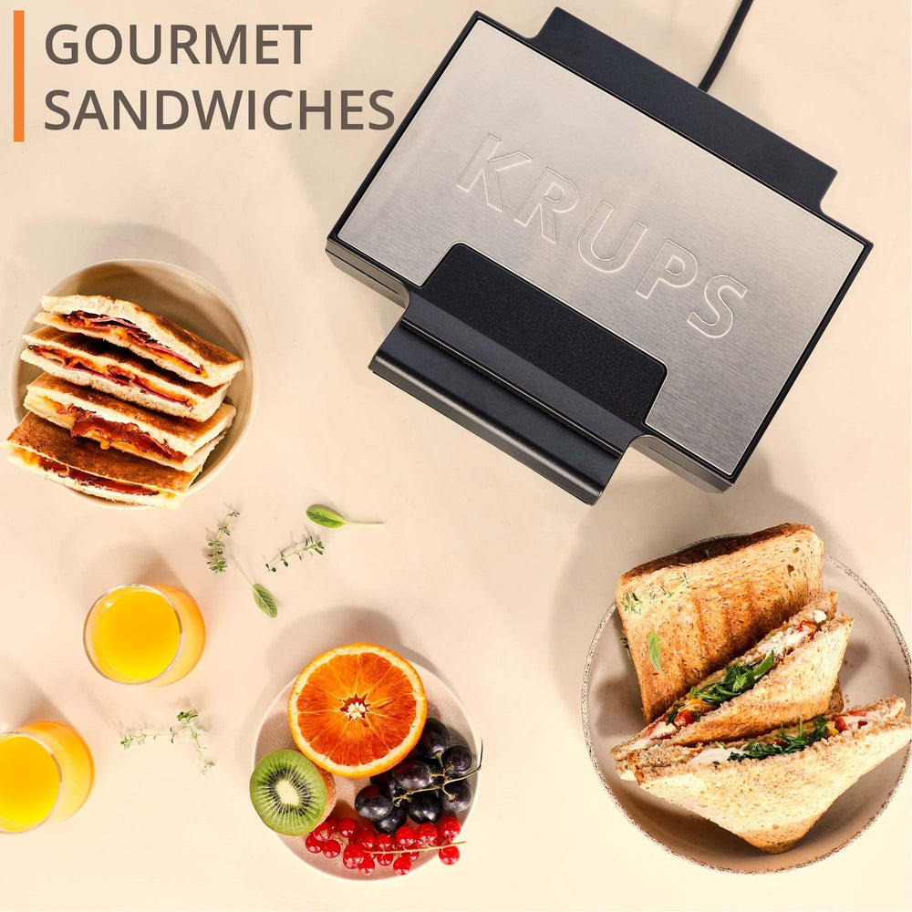 Krups - smörgåsmaskin 850 W Rostfritt stål