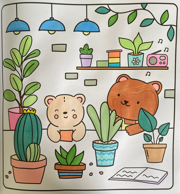 Mysig målarbok - Sunny Vibes: Vila &amp; Slappna av