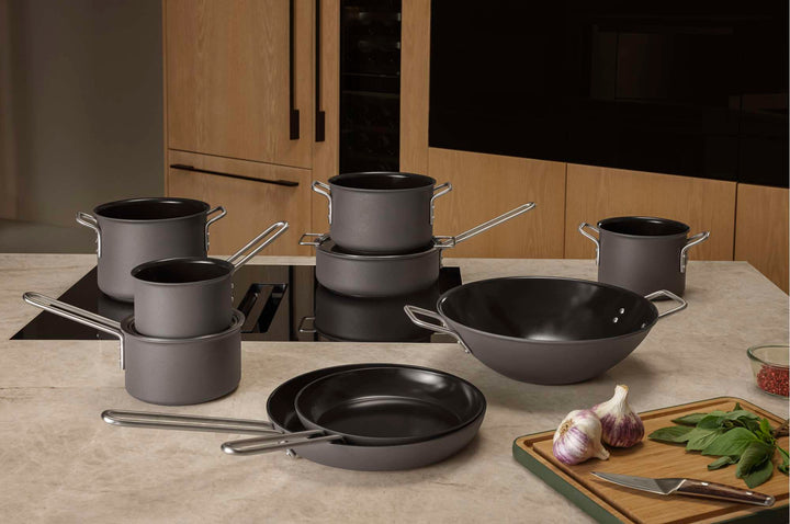 Eva Trio - Grey Line Pot 4,8 liter - Rostfritt stål - Slip-Let® beläggning