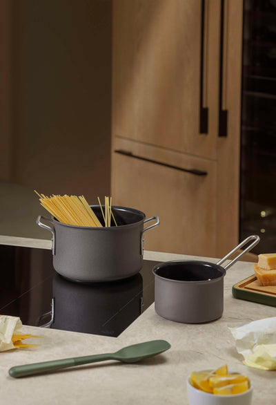 Eva Trio - Grey Line Pot 3,8 liter - Rostfritt stål - Slip-Let® beläggning