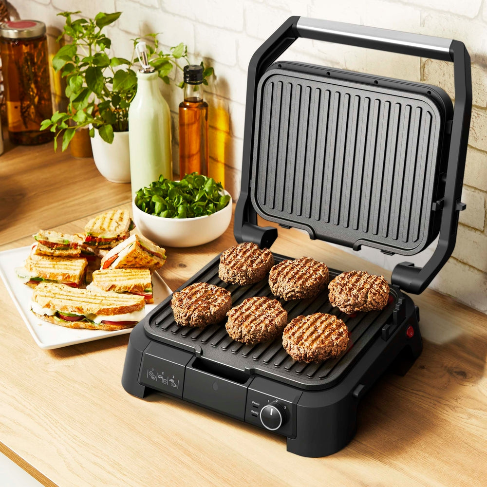 OBH Nordica - SuperGrill kontaktgrill 3-i-1 rostfritt stål