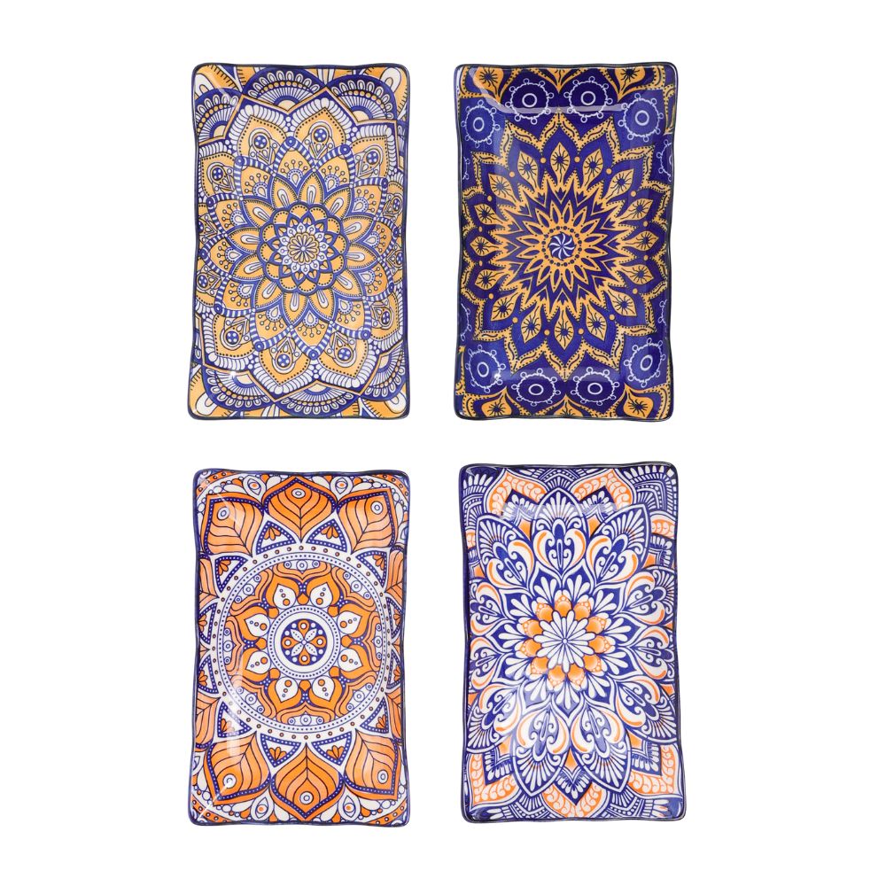 Conzept - Fat keramik med mönster 21x13x2,5 cm assorterade mönster