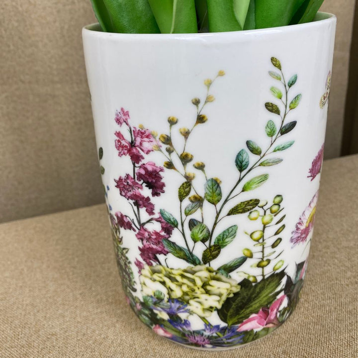 Vas i porslin - Flora - Stor