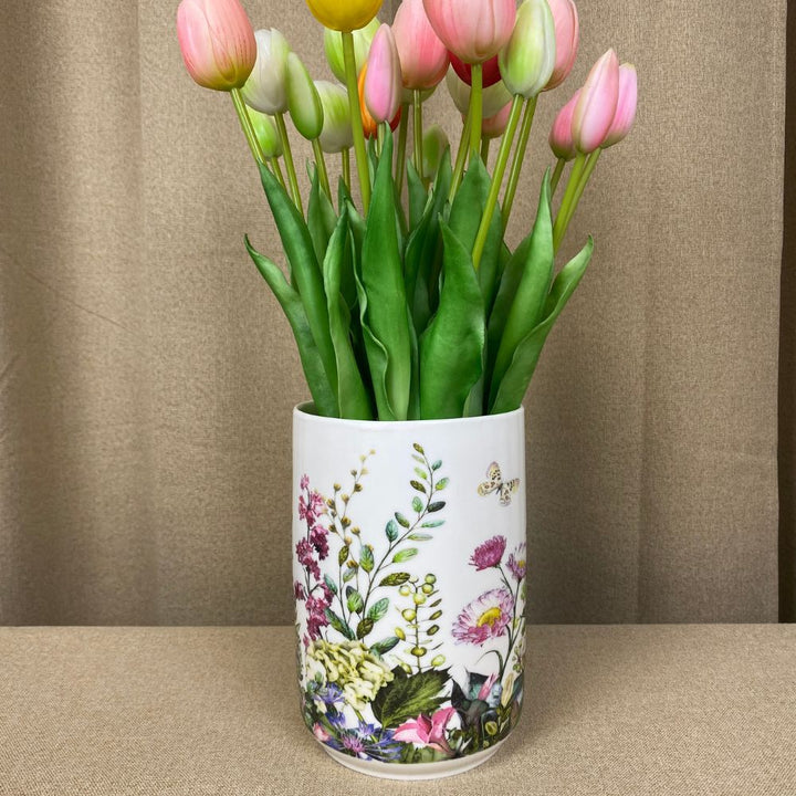 Vas i porslin - Flora - Stor