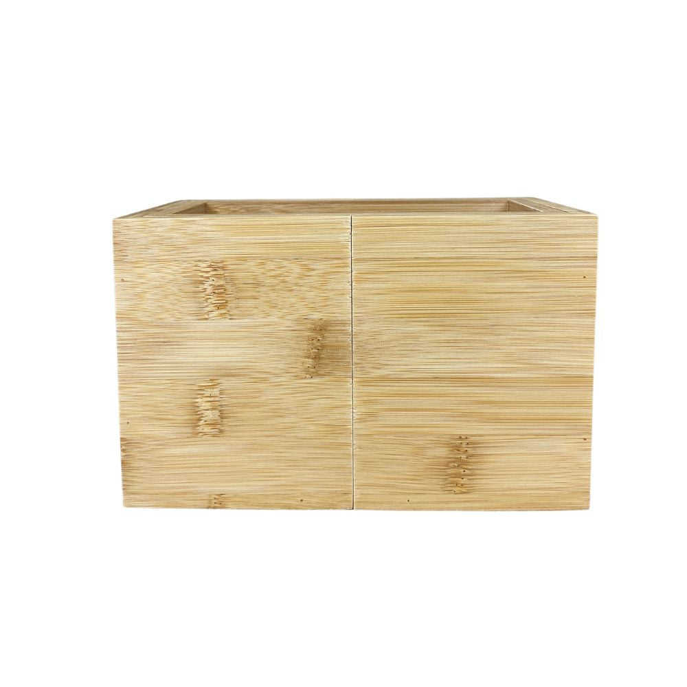 Justerbar besticklåda - i bambu - 18/27x10x12 cm