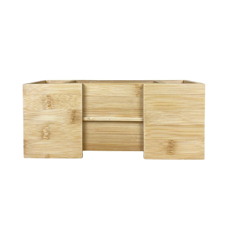 Justerbar besticklåda - i bambu - 18/27x10x12 cm