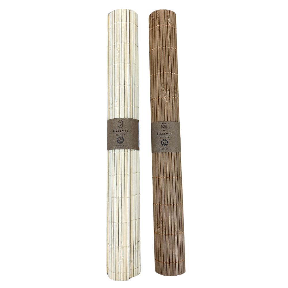 Bambu bordsunderlägg 1 st. - 30 x 45 cm blandade färger