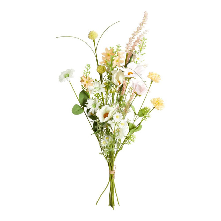 Blombukett – vild flora i vitt/rosa